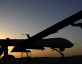 air force drone at sunset