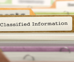 classified information file folder