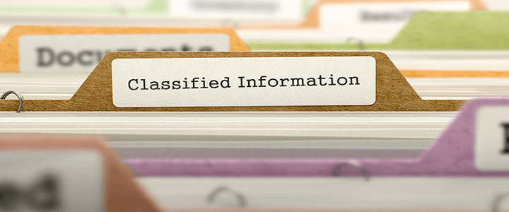 classified information file folder