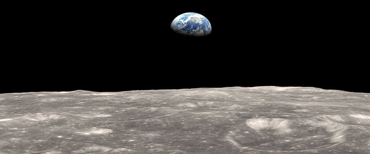 earth rise from moon