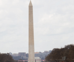 Washington monument and smithsonian on national mall