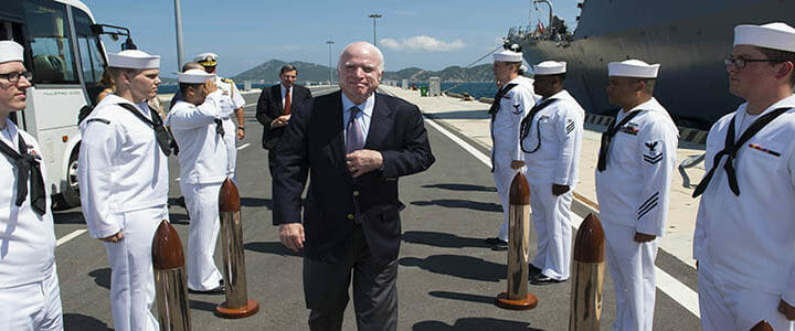 Senator John McCain in Vietnam