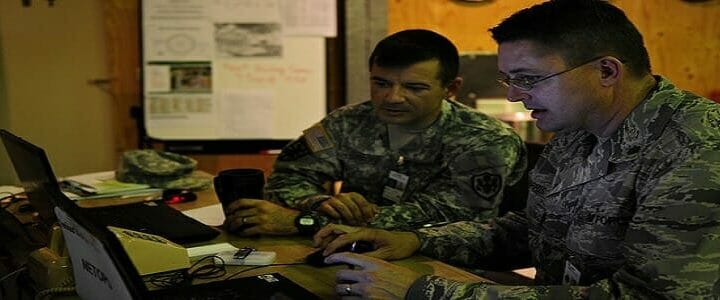 USAF/Army at computer