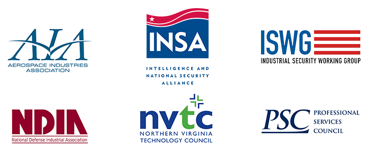 Logos for six national security groups