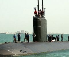 USS Annapolis submarine in Manama Bahrain