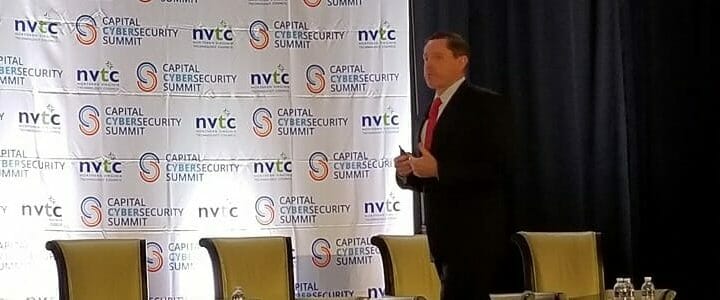 mark mclaughlin on stage at capital cybersecurity summit