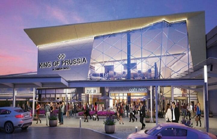 Rendering of King of Prussia mall