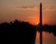 Washington Monument at sunset in Washington DC