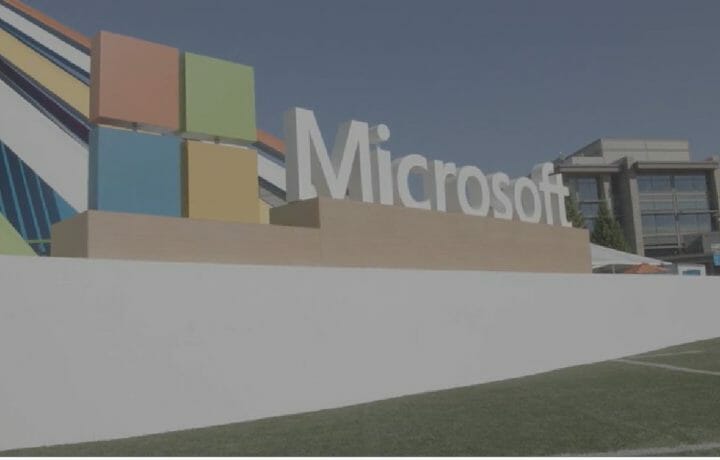 Photo of Microsoft sign