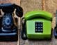 Photo of three types of telephones