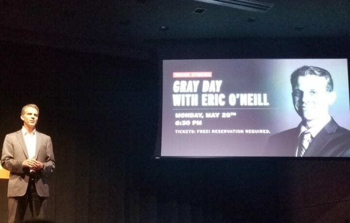 Eric O'Neill discusses his new book at Spy Museum