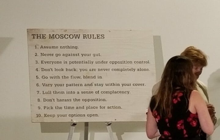 Photo of The Moscow Rules on presentation stand