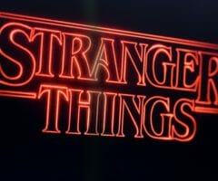 Stranger Things television show title graphic