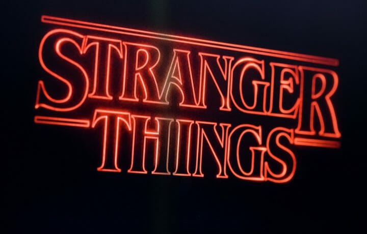 Stranger Things television show title graphic
