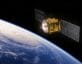 Communication Satellite Orbiting Earth.