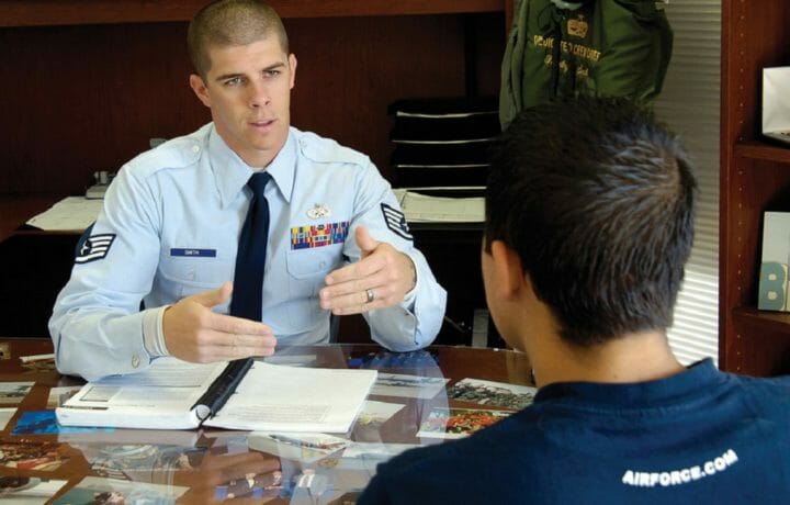 where can i talk to an air force recruiter