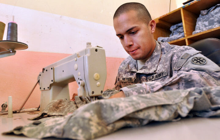 Uniform repair in Iraq