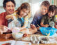 kids baking with parents