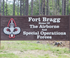 sign of fort bragg welcome