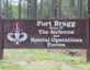 sign of fort bragg welcome Army Patch