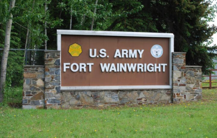 Welcome to Fort Wainwright sign
