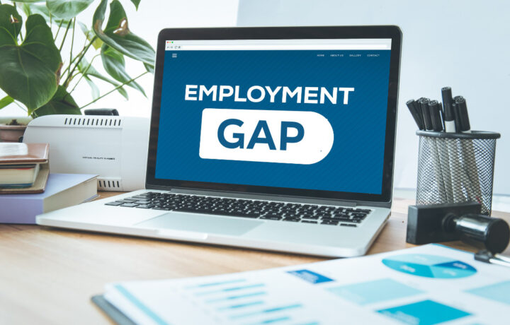 employment gap on computer