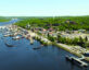 Aerial view of NAVAL SUBMARINE BASE NEW LONDON