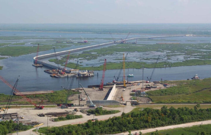 Intercoastal waterway in New Orleans.