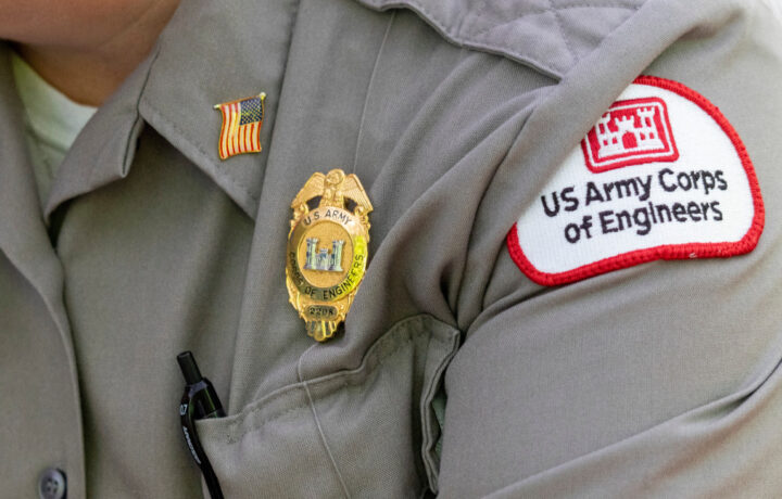 A park ranger with U.S. Army Corps of Engineers Pittsburgh District