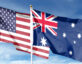 u.S.A and Australia flags for innovation alliance