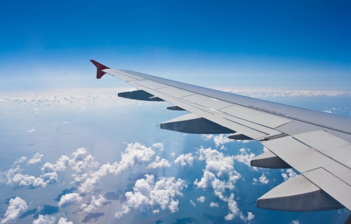 Wing in the sky.