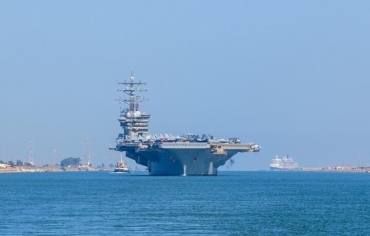 The Dwight D. Eisenhower Carrier Strike Group (IKECSG) arrived in the Middle East