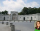 Photo of Memoral Avenue at the entrance to Arlington National Cemetery with a photo of Tricia Wood in the right bottom corner.