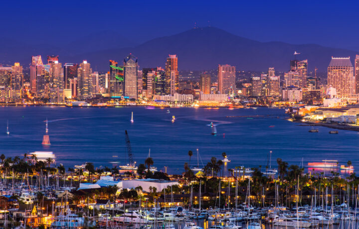 Photo of San Diego at night