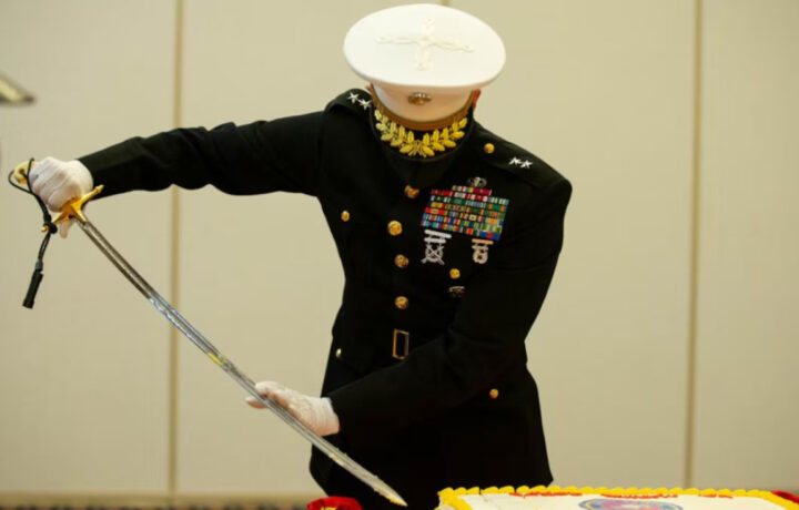 Marine 250th birthday cake