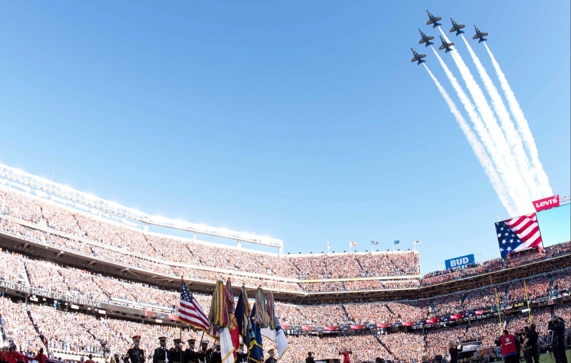 Super Bowl LX Gets a Joint Air Force–Navy Flyover Over Levi’s Stadium